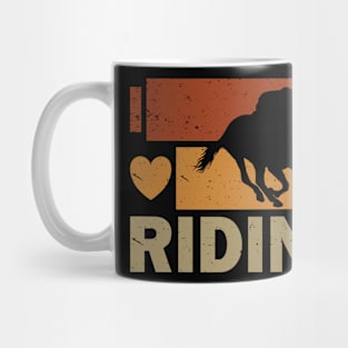 I Love Riding Horse Mug